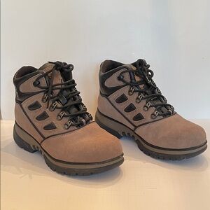 Sporto Women's Lace Up Boots - Brown and Black